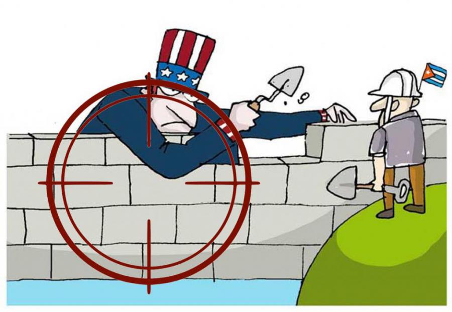 CUBAONU's tweet photo. From April of 2018 until March of 2019 the #USA blockade vs #Cuba has caused losses for the island of around $4,343. 6 million. https://t.co/Tg4s6wYbvq #BlockadeIsReal