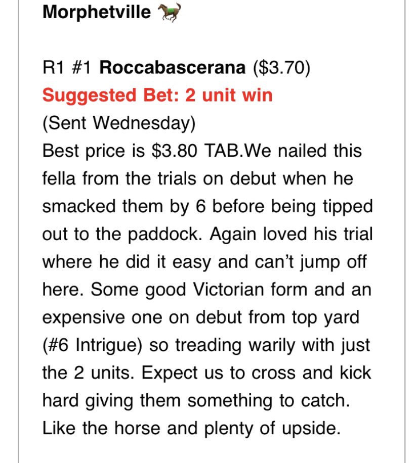 Good start to the day at Morphettville! Great front running ride Pannell