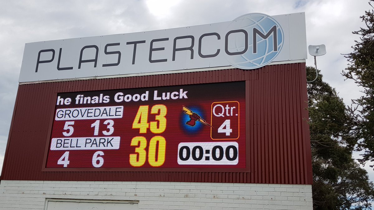 FT <a href="/AFLBarwon/">AFL Barwon</a> U17 Div 12nd Semi Final
<a href="/GrovedaleTigers/">Grovedale Tigers</a> win by 13 pts against <a href="/bellparkdragons/">Bell Park Dragons</a> 
5.13-43 v 4.6-30
#TigersDragons