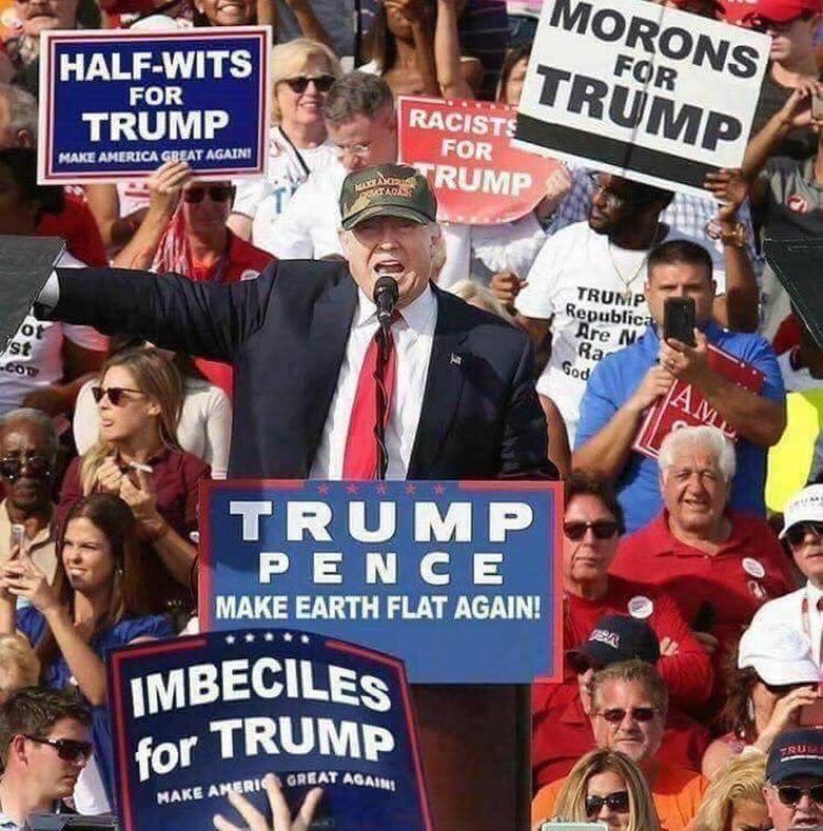 hisey_mike's tweet photo. @realDonaldTrump It’s because you’re a massive fuck up #TrumpIsAFuckUp https://t.co/c6QcpOCB2s