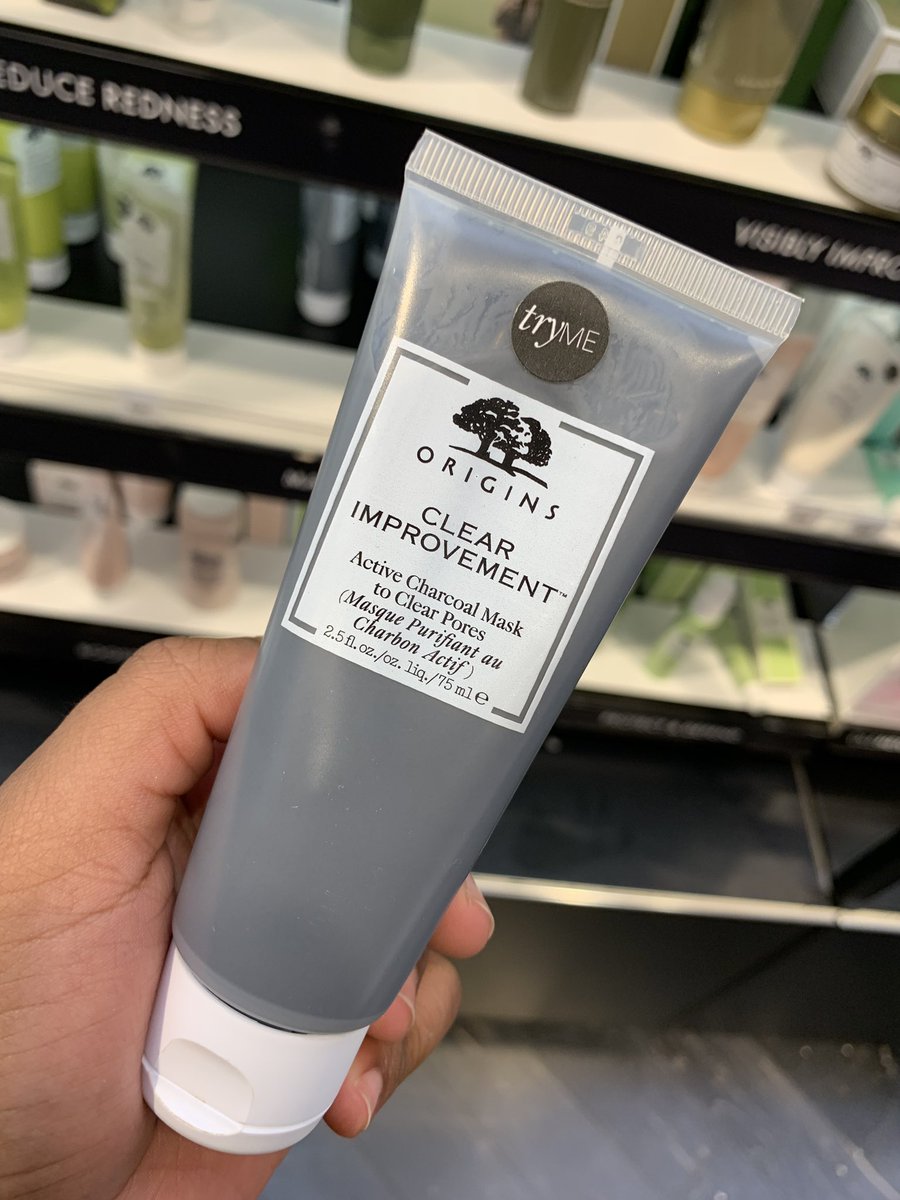  @Origins Clear Improvement Active Charcoal Mask. $26. Love this for sudden breakouts that I don’t want to extract. Treats it in 1-2 days (for me, along w/ a proper routine). Sometimes I mix w/ manuka honey to counteract the dryness charcoal can cause. Oily/acne prone skin.