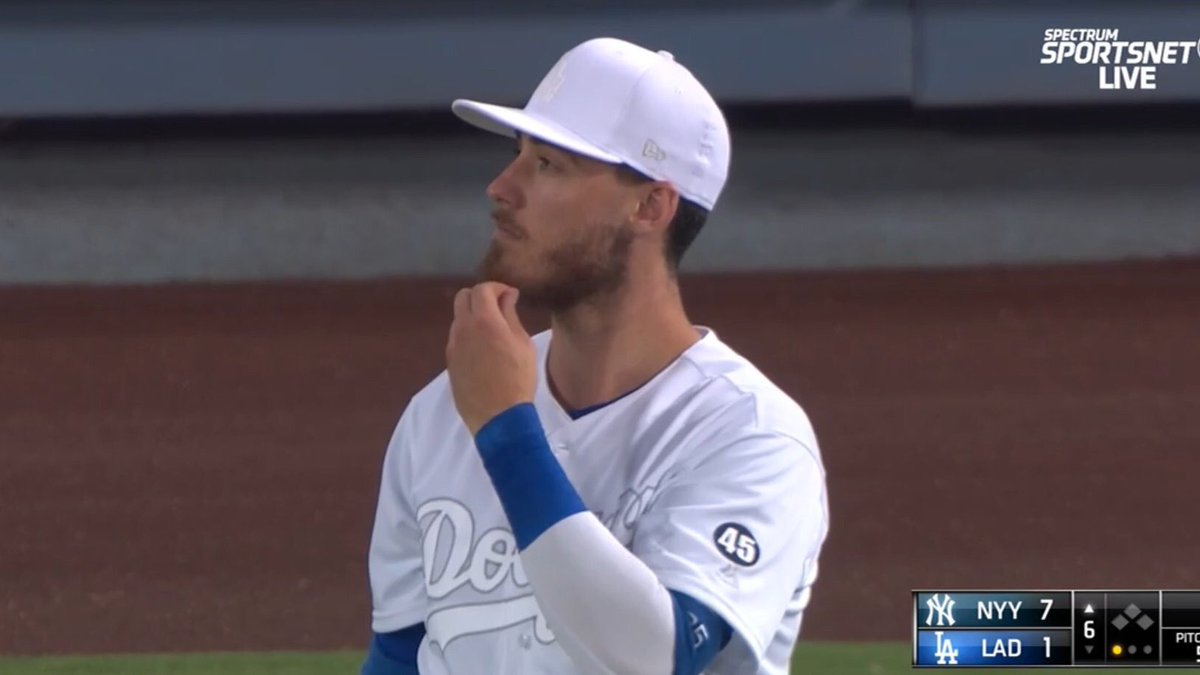 “If we’re wearing all-white uniforms, are we still the Boys In Blue?”~Deep Thoughts with Cody Bellinger~