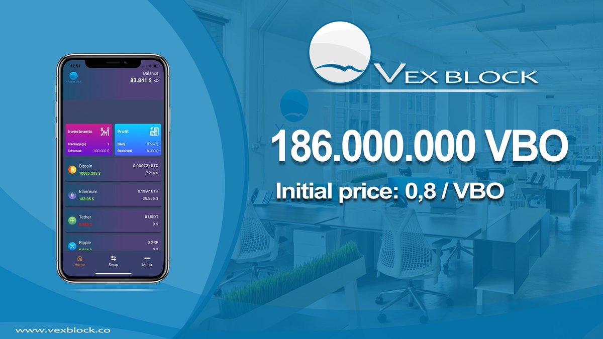 Vexblock's tweet image. VEX BLOCK has only issued 186.000.000 VBO, which is very low compared to other existing project. This is why VEX BLOCK is remarkable and valuable, stay tunned!!!

#Vexblock #vex #vbo #digitalasset #bitcoin #btc #blockchain #blockchainwallet