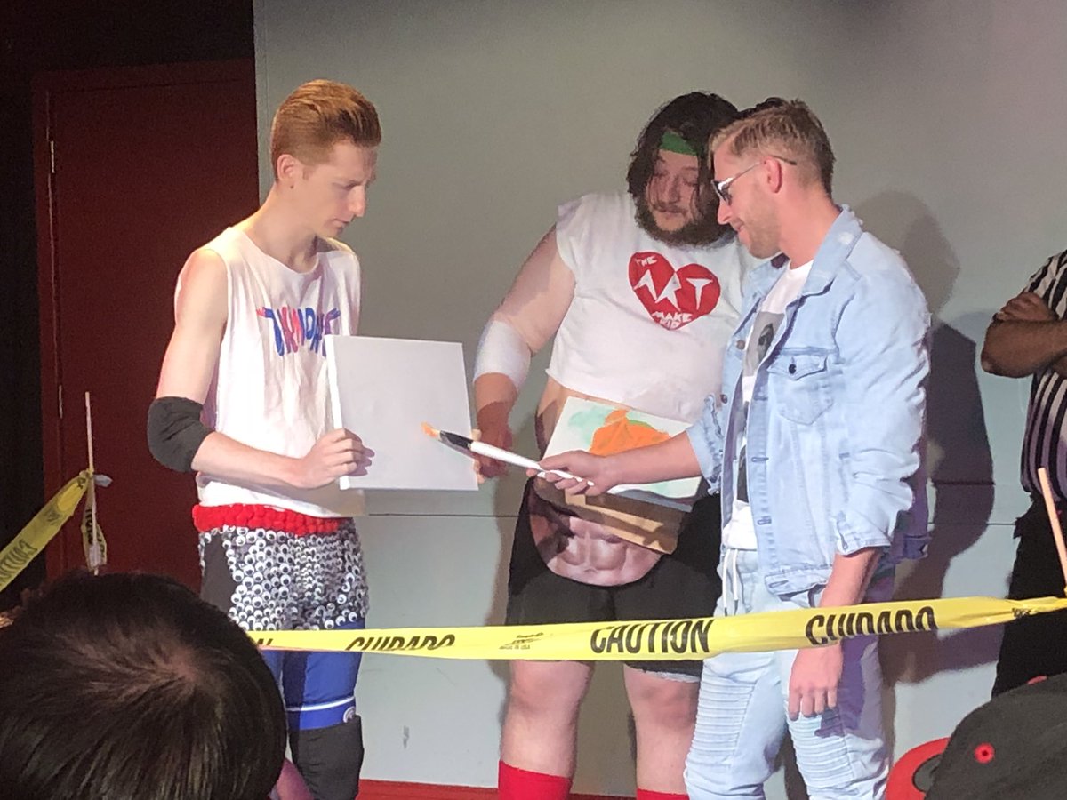 MarioPrime's tweet image. Wow, not only is @orangecassidy the greatest wrestler of our generation, but the best painter too. #xswlive @XtremelySerious