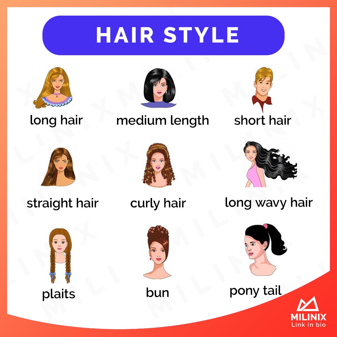 Hairstyles in English Describe Types of Hair in English 2023