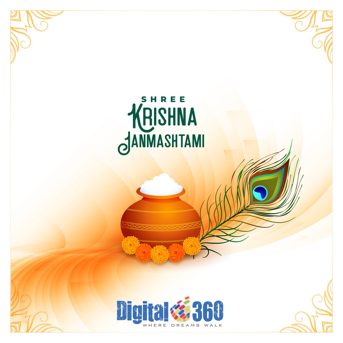 digital360co's tweet photo. May Lord Krishna’s flute invite the melody of love into your life. May Radha’s love teach not only how to love but to love eternally. Happy Krishna Janmashtami!
#HappyKrishnaJanmashtami #janmashtami #Digital360 https://t.co/5O7kNGezHG