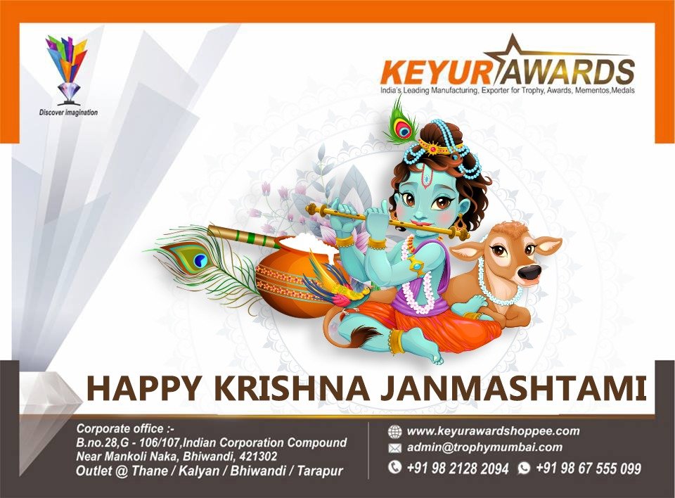AwardKeyur's tweet photo. Radhe Krishna, Hare Krishna!
Krishna Krishna, Hare Hare!
Keyur Award Shoppee Wishes all a Happy Janmashtami
98 2128 2094 / 89 2699 2699 / 98 6755 5099
https://t.co/uYnNTjWQbg

#Janmashtami #jaishreekrishna
#TrophyManufacturersInMumbai
#IndiasLeadingawardsmanufacturer https://t.co/4zzVG5iFfE
