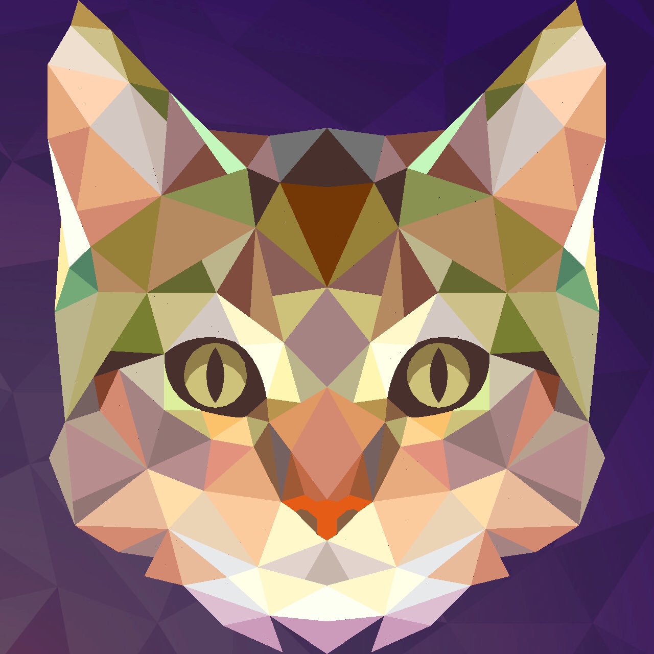 Кот в стиле кубизм
