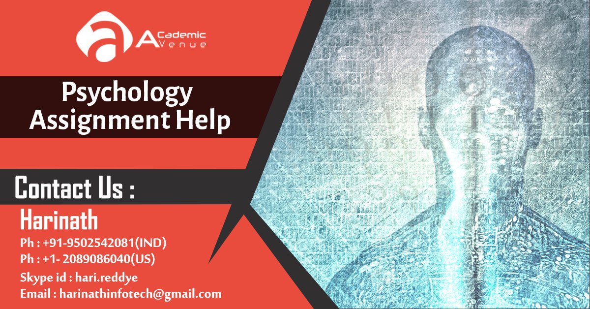 academic_avenue's tweet image. j.mp/2x08SMD
#AcademicAvenue provides Psychology Assignment Help. The Assignment help tutors are experts in giving you best assignment solutions.
#PsychologyAssignmentHelp
#ProfessionalAssignmentWritingSeviceHelp
#BestOnlineAssignmentWritingServiceForStudents