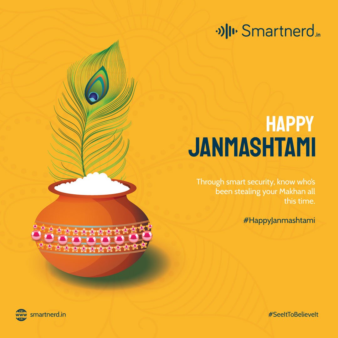 smartnerdindia's tweet photo. Make the best use of your security surveillance at your home even when you’re not at home and let us know if you find out why the makhan’s gone missing.

#smartnerd #seeittobelieveit #HappyJanmashtami #homeautomation #smarthome #smartsecurity #securitysolutions https://t.co/yFoHziaZf0