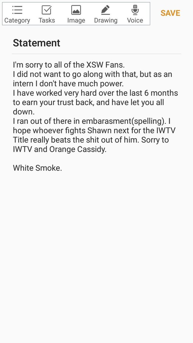 AngermeyerXSW's tweet image. My official statement on the happenings at SHOW OF HONOR: FOR LOVE OR MONEY #XSWLIVE