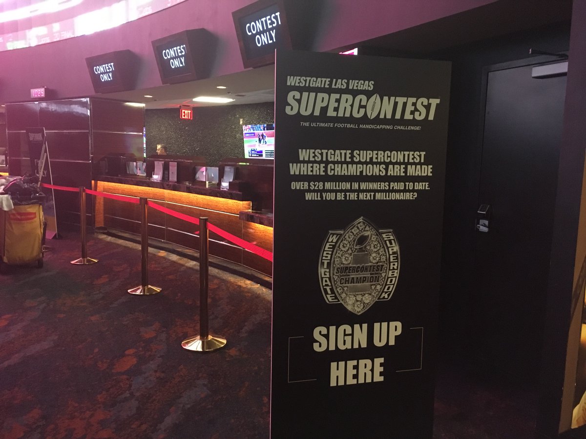 ViewFromVegas's tweet photo. #SuperContest entries at 1,951 as of 10:30 pm PT after starting #SuperContestWeekend at 1,829 (it was 1,297 entering last yearβs SC Weekend on way to record 3,123); #SuperContestGold at 63 after starting day at 57 (compared to 48 last year) @SuperBookUSA @WestgateVegas @VSiNLive https://t.co/oRVfzVMc92