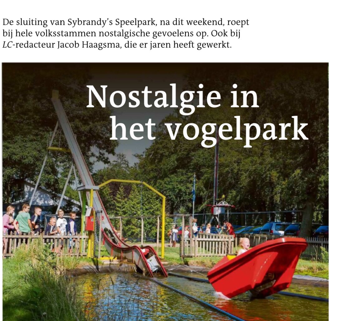 Jaap Stalenburg (@jaapstalenburg) on Twitter photo .<a href="/wierdduk/">Wierd Duk ܦܝܪܬ ܕܘܟ</a> was in Friesland en beschreef einde Sybrandy’s Vogelpark. Prima verhaal maar nu een oplossing. Het lijkt mij dat met <a href="/ErikvanBruggen/">Erik van Bruggen</a> uit Oudemirdum als grote inspirator <a href="/pvdafryslan/">PvdA Fryslân</a> en <a href="/PvdAFrLMarren/">PvdA De Fryske Marren</a> best willen meedenken over nieuwe toekomst Sybrandy’s. Crowdfunding? .<a href="/wierdduk/">Wierd Duk ܦܝܪܬ ܕܘܟ</a> was in Friesland en beschreef einde Sybrandy’s Vogelpark. Prima verhaal maar nu een oplossing. Het lijkt mij dat met <a href="/ErikvanBruggen/">Erik van Bruggen</a> uit Oudemirdum als grote inspirator <a href="/pvdafryslan/">PvdA Fryslân</a> en <a href="/PvdAFrLMarren/">PvdA De Fryske Marren</a> best willen meedenken over nieuwe toekomst Sybrandy’s. Crowdfunding?