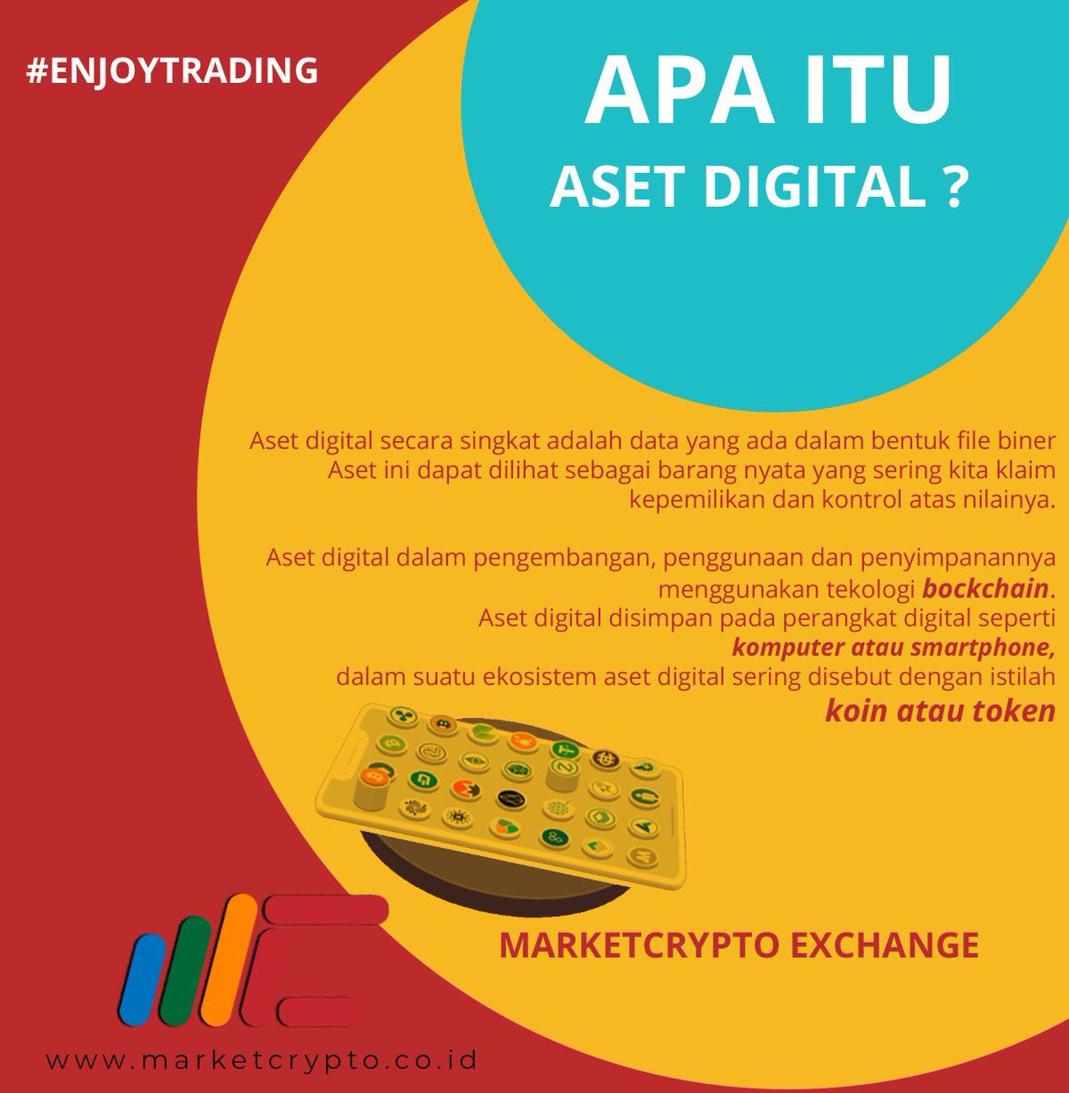 MC_Exchange's tweet photo. Apa Itu Aset Digital??? Dapatkan Aset Digital Pertama kamu hanya di 
https://t.co/L6TzQOM61s

#enjoytrading https://t.co/3XtKjCkqdl