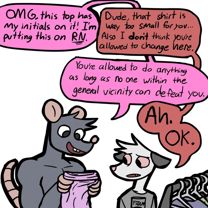 i sought out to make a buff hardcore anarchist punk rock rat OC, but instead I ended up making roman 