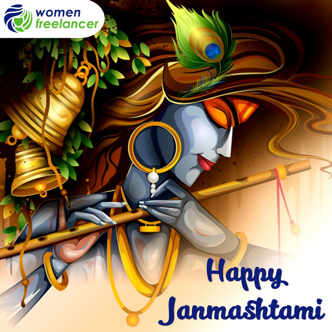 FreelancerWomen's tweet photo. May Lord Krishna always give lots of happiness, love, prosperity and peace. Happy Janmashtami to all.

#WomenFreelancer #KrishnaJanmashtami #DahiHandi #JaiShriKrishna #LordKrishna #Celebration https://t.co/VMJze9NBqm