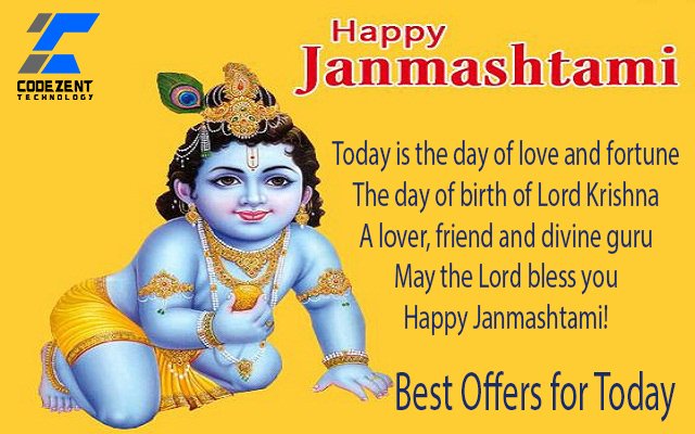 codezent's tweet photo. Happy Janmashtami 
#codezent #codezenttechnology 
#HappyJanmashtami2019 #SaturdayVibes #SaturdayMotivation #SaturdayMorning #SaturdayThoughts #HappyJanmashtami #LordKrishna  #janmashtami2019 #JaiShriKrishna #BhagwanShriKrishna #KrishnaJanmashtami #radhekrishna #KrishnappaGowtham https://t.co/RYgTHHw031