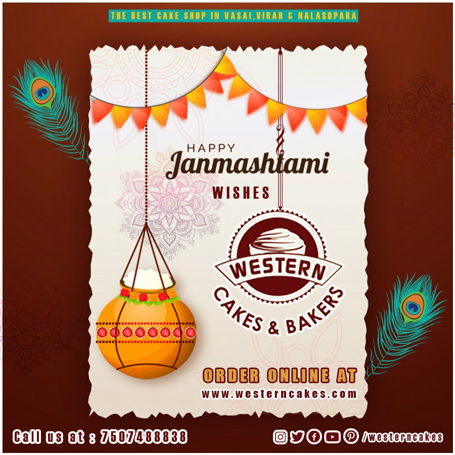 WesternCakes's tweet photo. May the Natkhat Nandlal always give you lot of joy,happiness and you find peace in Krishna's consciousness. Happy Janmashtami.
#janmashtami2019 #DahiHandi #Krishna #KrishnaJayanthi #lordkirshna #lord #thakurji #festival #india #celebration #family
#cakeshopnearme #chocolatecake https://t.co/udDGQBKR5Z