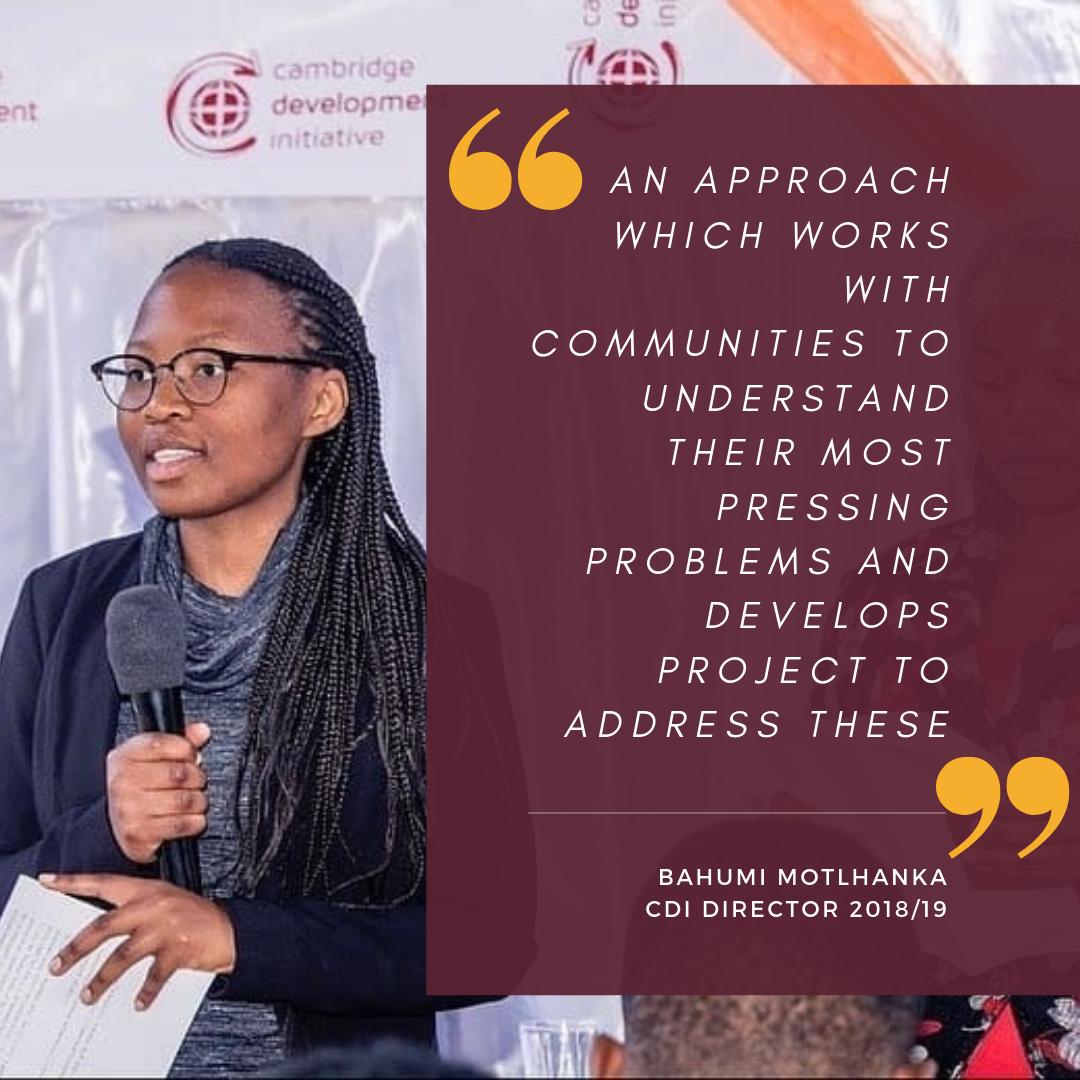 As her year as CDI Director comes to a close, Bahumi Motlhanka reflects on the impact the organisation has had and why you should apply!

Read the full text here: instagram.com/p/B1iWeJ1HLox/…

Apply here: tinyurl.com/applyCDI
For more information: tinyurl.com/cdirecruitment…
