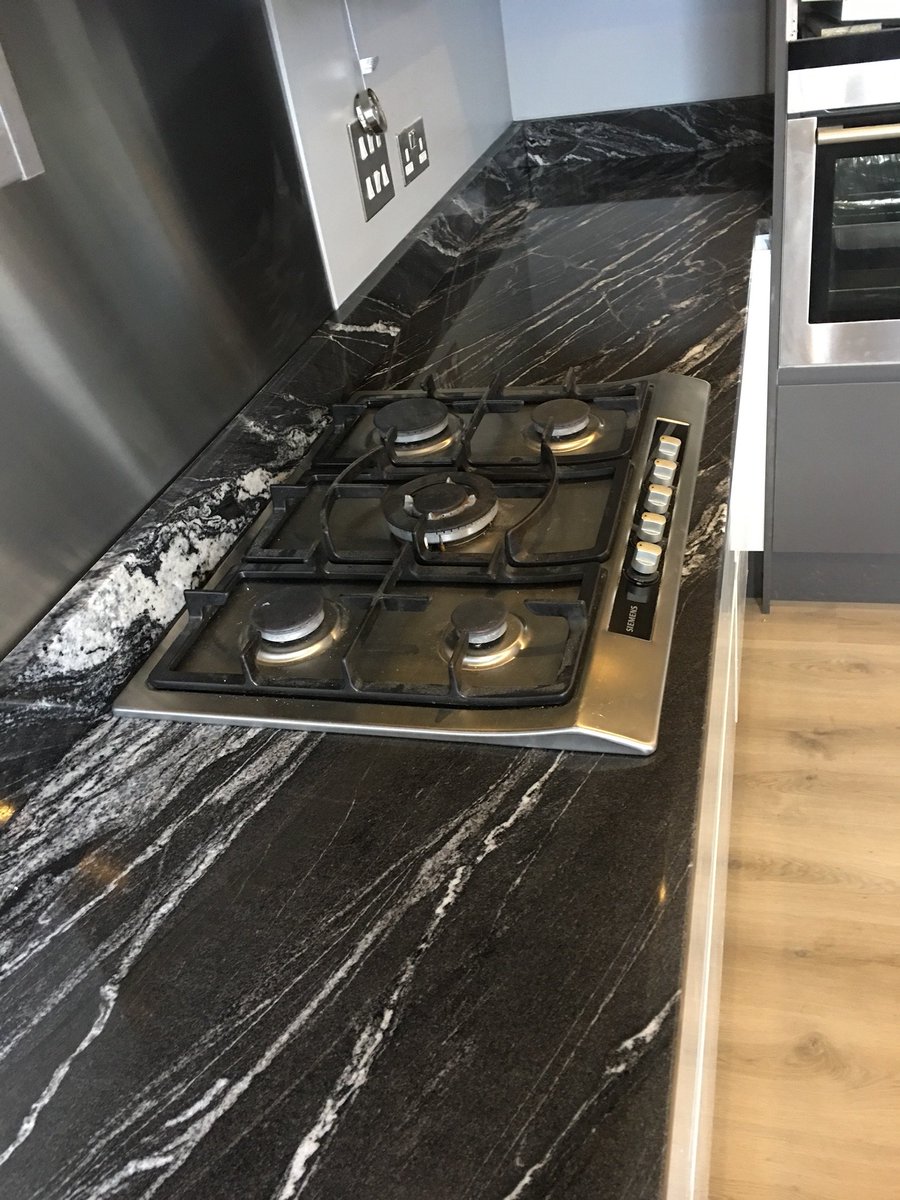 BeautyofMarble's tweet photo. Everyone knows that we totally LOVE granite and who could fail to fall in love with this absolutely stunning Silver Waves Granite worktop? This impressive kitchen took us to #Bonnyrigg for installation. 
#graniteworktops #kitchen #kitcheninspiration #kitchendesign #newhome https://t.co/8IpHh2hWtL