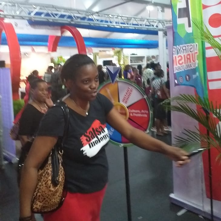 mccdtt's tweet photo. Are you going to be among the winners at the Ministry of Tourism's #Booth76 today at #CarifestaXIV #GrandMarket, Queen's Park Savannah #PortofSpain? #visittrinidad @rmitchellsfe @OPM_TT @CARIFESTA2019 @ctotourism @newsgovtt @CARICOMorg https://t.co/DZTWhh9B8F