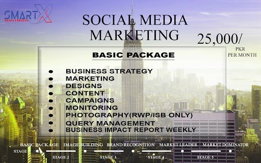 SmartXOfficial's tweet photo. If you are looking for best social media pacakages for your company SmartX is here for you.
Click here: https://t.co/l1krOlToHE
#socialmediamarketing #webdevelopment  #SEO #graphicdesigning #contentwriting #digitalmarketing #applicationdevelopment #Comany https://t.co/OUwJcoCgTX