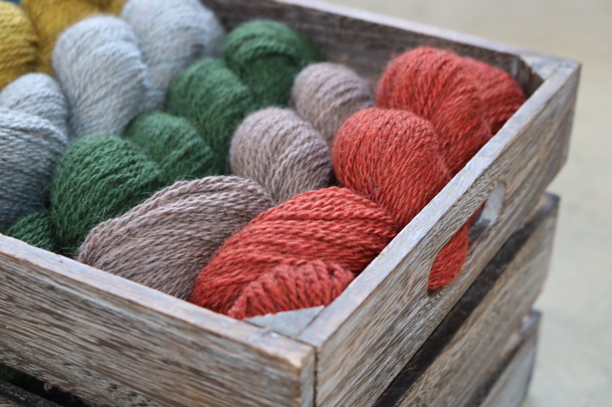 Knitting with our British wool Moordale this weekend ❤️