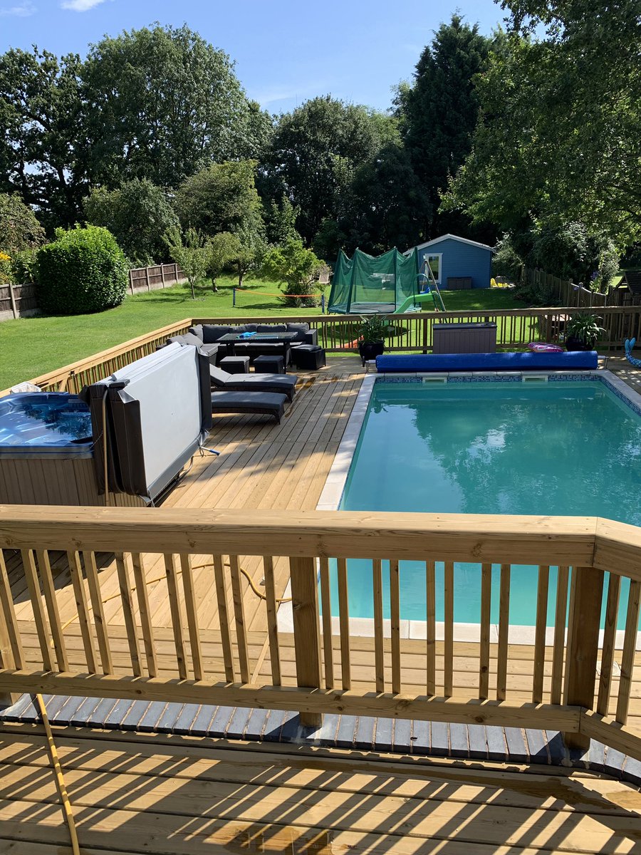 Lazerblue's tweet image. This Bank holiday weekend will be spent 90% sitting here!   #newdecking