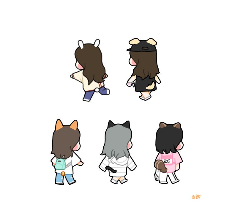 Sot_bab's tweet image. 뽀다닥 🐇
손당당 🐕
추뽈뽈 🐕
설룰루 🐈
루터덜 🐿

#우주소녀 #보나 #은서 #엑시 #설아 #루다