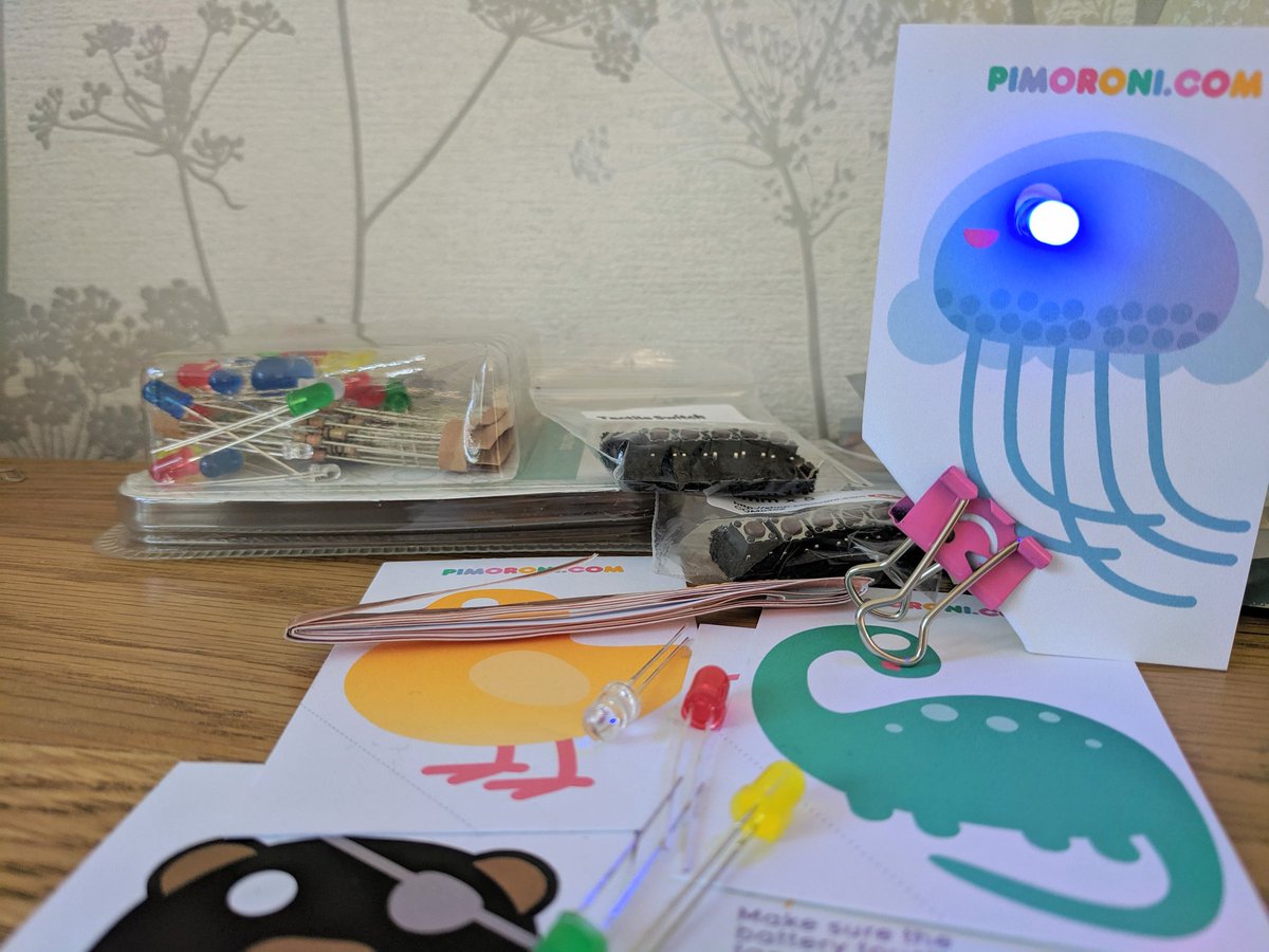 NdenCoderDojo's tweet image. We'll be getting creative with LEDs at the @CoderDojo at @Salutemcoffee on Thurs 29/8 4-6pm. Create programs to control lights with microbit and @Raspberry_Pi and we'll be making these neat glowing beasts from @pimoroni. Info and free tix -> zen.coderdojo.com/dojos/gb/manch…