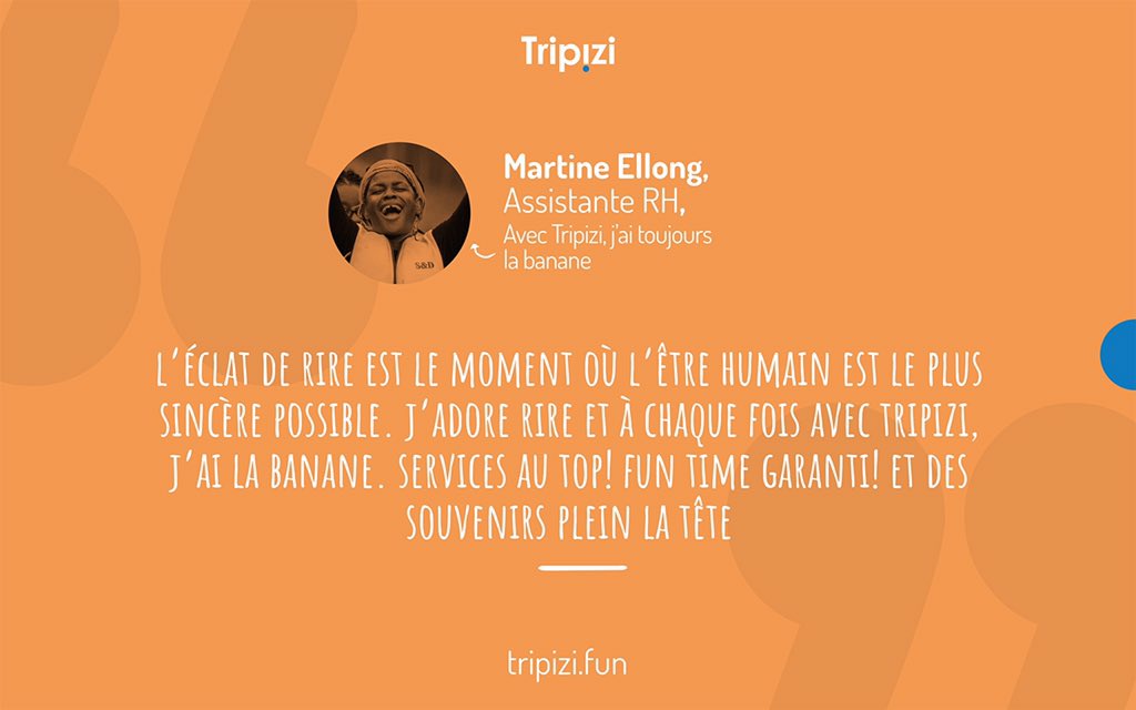@yakansandra « J’adore rire, et chaque fois avec Tripizi, j’ai la banane »
@martine237 🧘🏾♀️
#BeyongTheJourney #Tripizi https://t.co/hf4Xh0gNkz