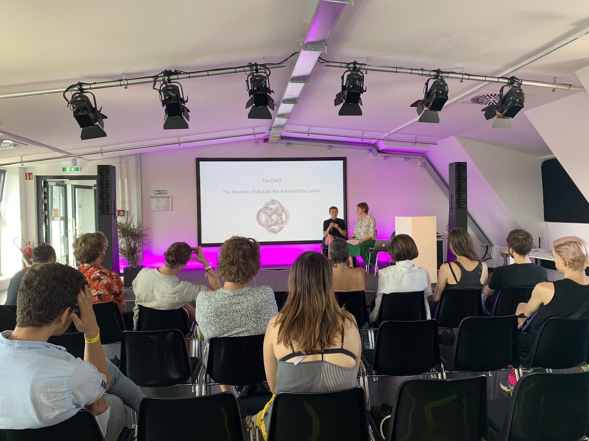 The Culture Room talks just kicked off! 5th floor for our exhibition Organic &amp; Mechanic and the <a href="/furtherfield/">furtherfield</a> &amp; Penny Rafferty talk!