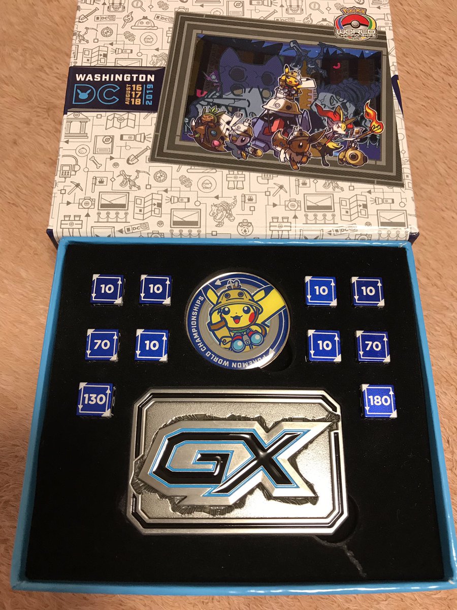 ポケモン WCS 2019ワシントン限定 ダメカン GXマーカー WCS2019 で売られていたダメカンダイスとGXマーカー、コインのセット