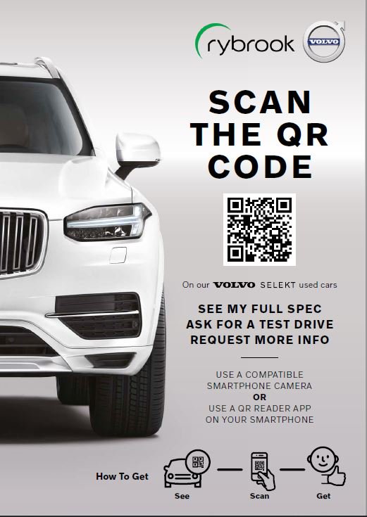 RybrookVolvo's tweet photo. Out of our business hours you are still able to find out plenty of useful information about our Volvo Selekt vehicles, all you need to do is simply scan the QR code, and you will be presented with a host of options.
.
.
.
#RybrookVolvo #Chester #Warrington #Buzz2Get https://t.co/ncUVsAkcud