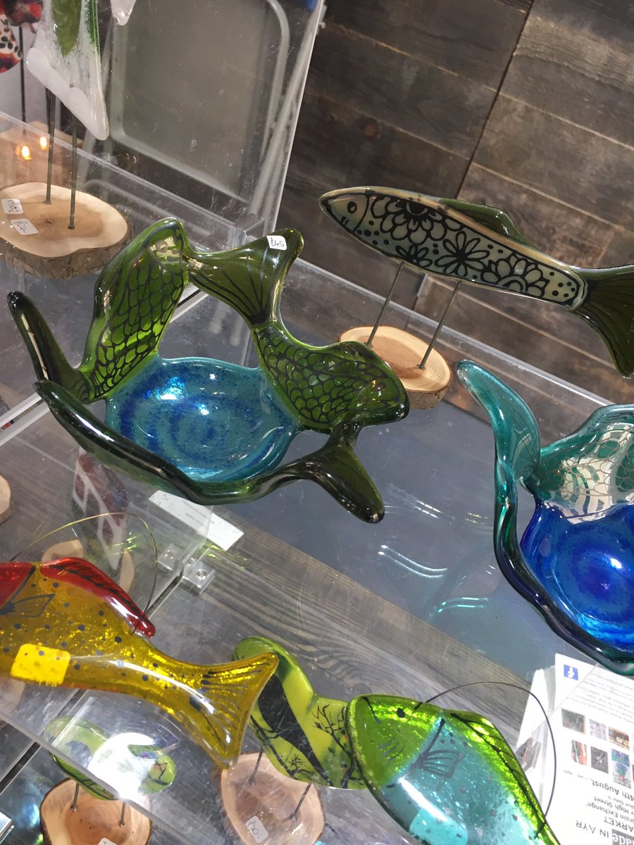 Such a creative selection of art and designs on sale at our HandMade In Ayr Market this afternoon...#buylocal #HandMadeAyr #thegrainexchangeayr