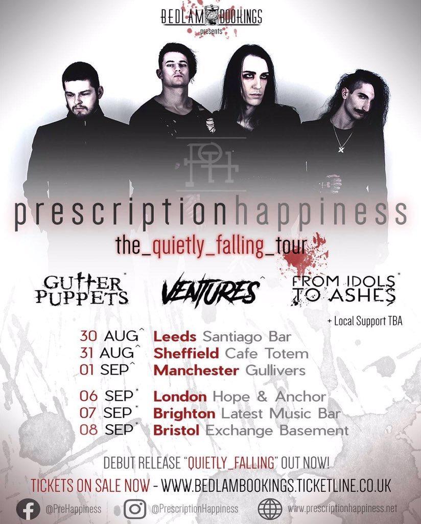 Like heavy music? See it LIVE with these incredible bands! Support upcoming artists &amp; your local venues 💪🏻🖤

Tix: bedlambookings.ticketline.co.uk