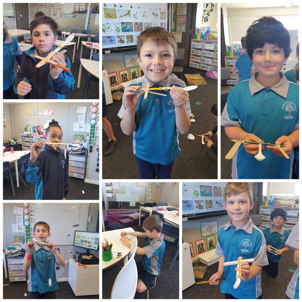Students in Stage 1 STEM Club had a great time exploring elastic forces this week and used their new knowledge to construct catapults using paddle pop sticks, spoons and elastic bands.