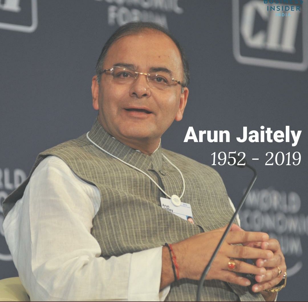sumitsinha_here's tweet photo. The Nation loses another Great leader.
We will miss you sir.
#RIP #ArunJaitely https://t.co/GZyqKiz3F5