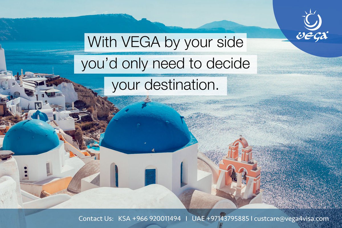 Vega4Visa's tweet photo. With VEGA by your side you'd only need to decide your destination

#Visa_Form_Filling📄 
#Ticket_Booking ✈️

✔️ #KSA : +966 920011494

✔️ #UAE : +971 050-2277813/ 04-3795885

#Vega4Visa #Airticketing #passport #travel #your #destination https://t.co/BnyKSha972
