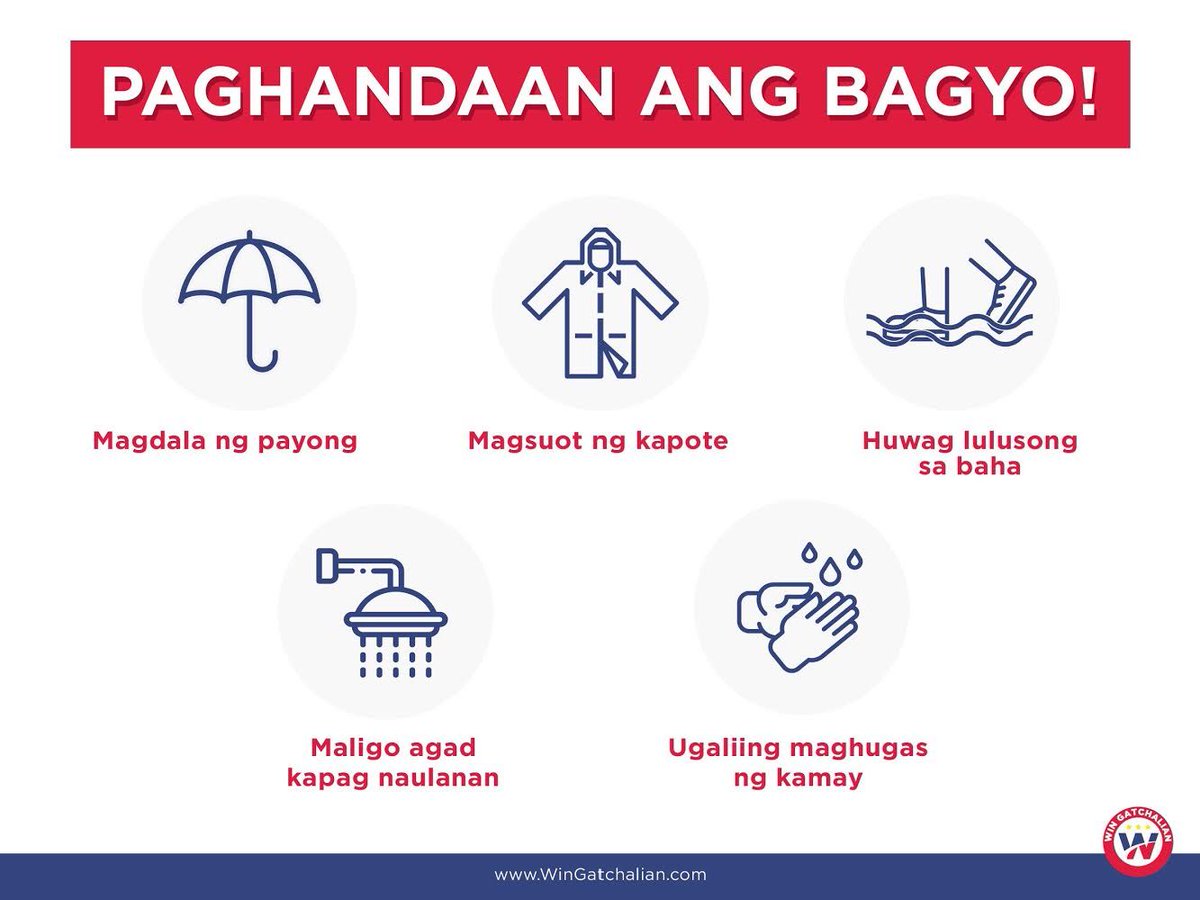 WinGatchalian74's tweet photo. Manatili sa loob ng tahanan para makaiwas sa perwisyo na dala ng malakas na ulan at pagbaha. Mag-ingat po tayo para hindi magkasakit. #WalangPasok #InengPH https://t.co/FdfxHlqIrU