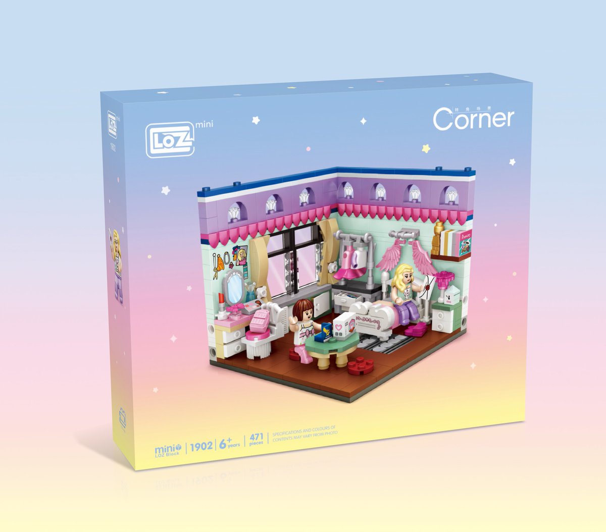 lozblocks's tweet photo. Meet the new products! LOZ mini blocks corner scene series are coming soon. But here's a sneak peek.. ❤️#lozblock #nanoblock #lego #toy #gift https://t.co/pb4bGYywND