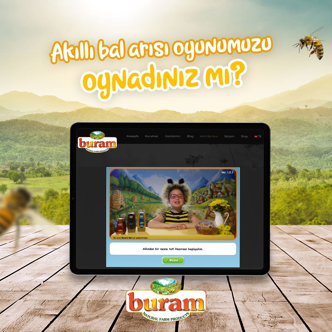 Akıllı Bal Arısı Oyunumuzu Oynadınız mı? Çocuklar da, siz de çok eğleneceksiniz. Hemen oynayın: 
.
Haben Sie unseren Honigbienenspiel schon gespielt? Sowohl Kinder als auch Erwachsene werden daran Spaß haben. Spiele jetzt:
#burambal #ıhlamur #organikbal #bal #germany