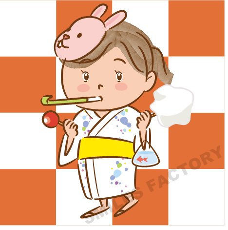 Smiles Factory イラストレーター 님의 트위터 娘と地元の神社の夏祭りへ ちょっと強面の露店のおじさんたちもみんな親切で 輪投げと射的で山ほど景品いただいて帰ってきました Smilesfactory Illustrator Illustration Illustrator イラスト 子育て