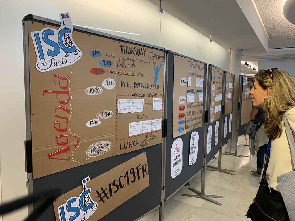 debaoki's tweet photo. While not an official talk session, i had to sketchnote some of the thoughtful meeting design details by the International @Sketchnote_Camp organizers #isc19FR https://t.co/JZzRBlPXBz