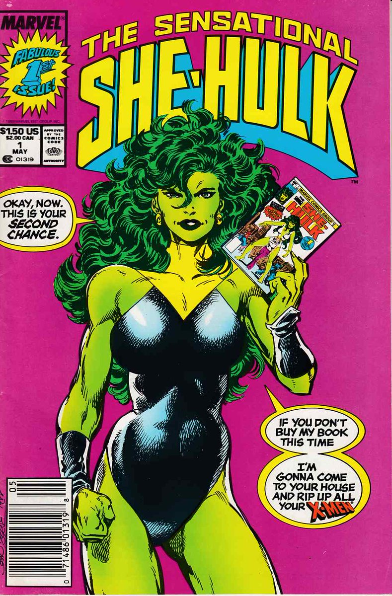 juanluisdaza82's tweet photo. Disfruto mucho leyendo a indocumentados que piensan que Disney va a "convertir a Hulk en mujer" o que van a inventarse una "versión femenina". Chavales, Hulka tiene la edad de vuestros padres. A ver si va a ser verdad que no habéis leído un cómic en vuestra vida... https://t.co/ED2czcoEfY