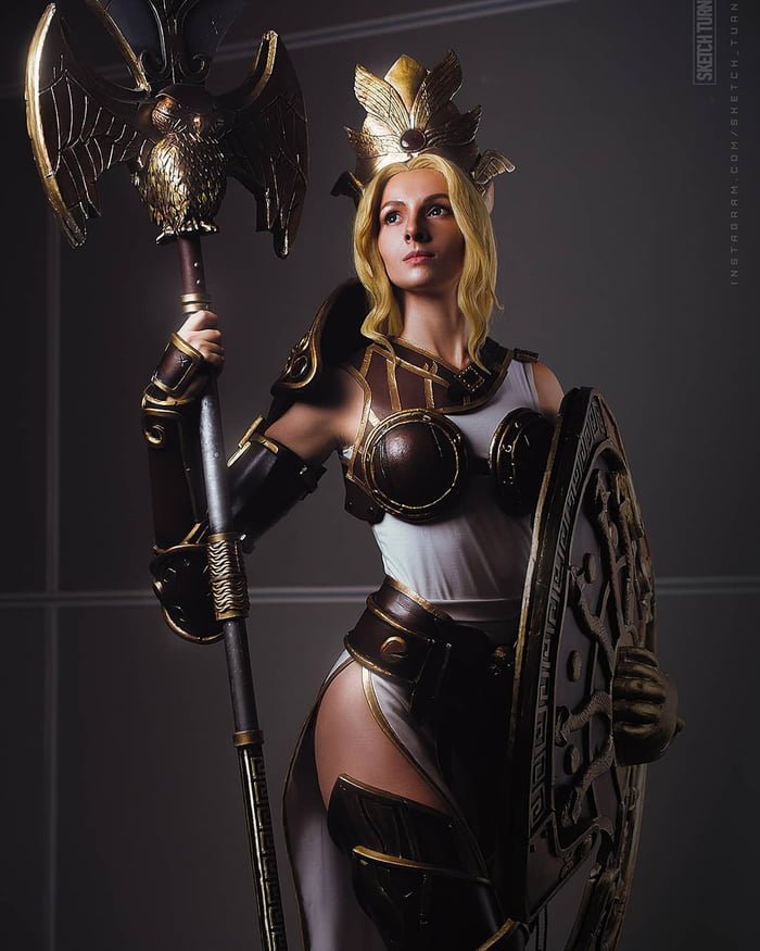 Katya Keller as Athena from Smite. #funny. 