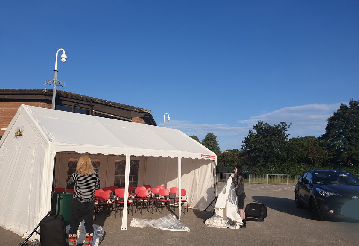 rossettfestival's tweet photo. Set up has started for @rossettfestival &amp; @brhsociety Annual Show &amp; is well underway, this was at 8am! #Rossett #BankHolidayWeekend #BankHoliday #community #wrexham https://t.co/pRbwR8WLdZ