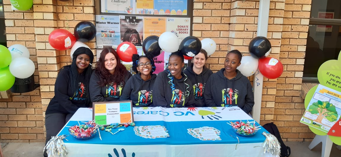 Varsity_College's tweet photo. The IIE's Varsity College Waterfall VC Cares team are excited to chat to you about their many outreach initiatives and projects. Come down and meet them #VCWFL #VCOpenDay2 #NewWorldThinking https://t.co/9VUmqSYgQd