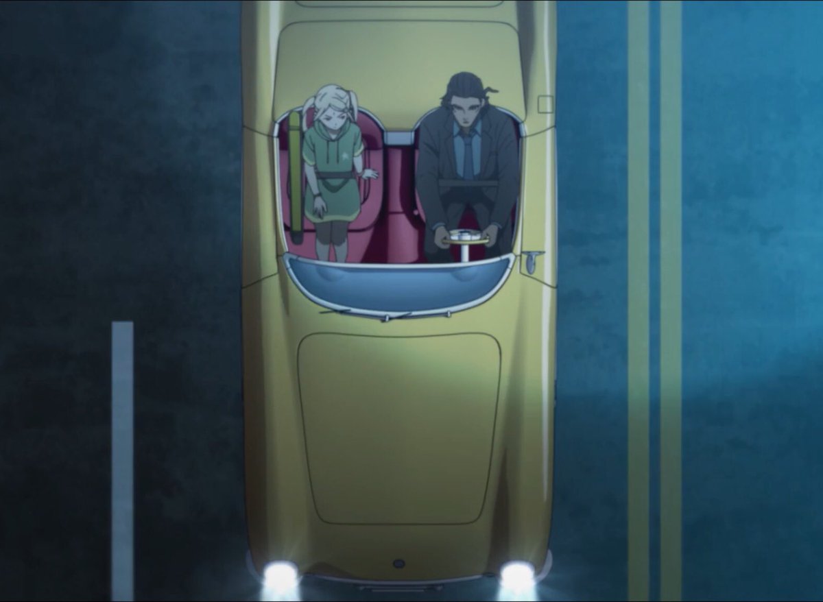 ゲスヤバオ コップクラフト7話の劇中車 前回の一件で主人公の車がミニからc1コルベットに ここまで詳しくc1をモデリングした アニメなんて他にないんじゃないか