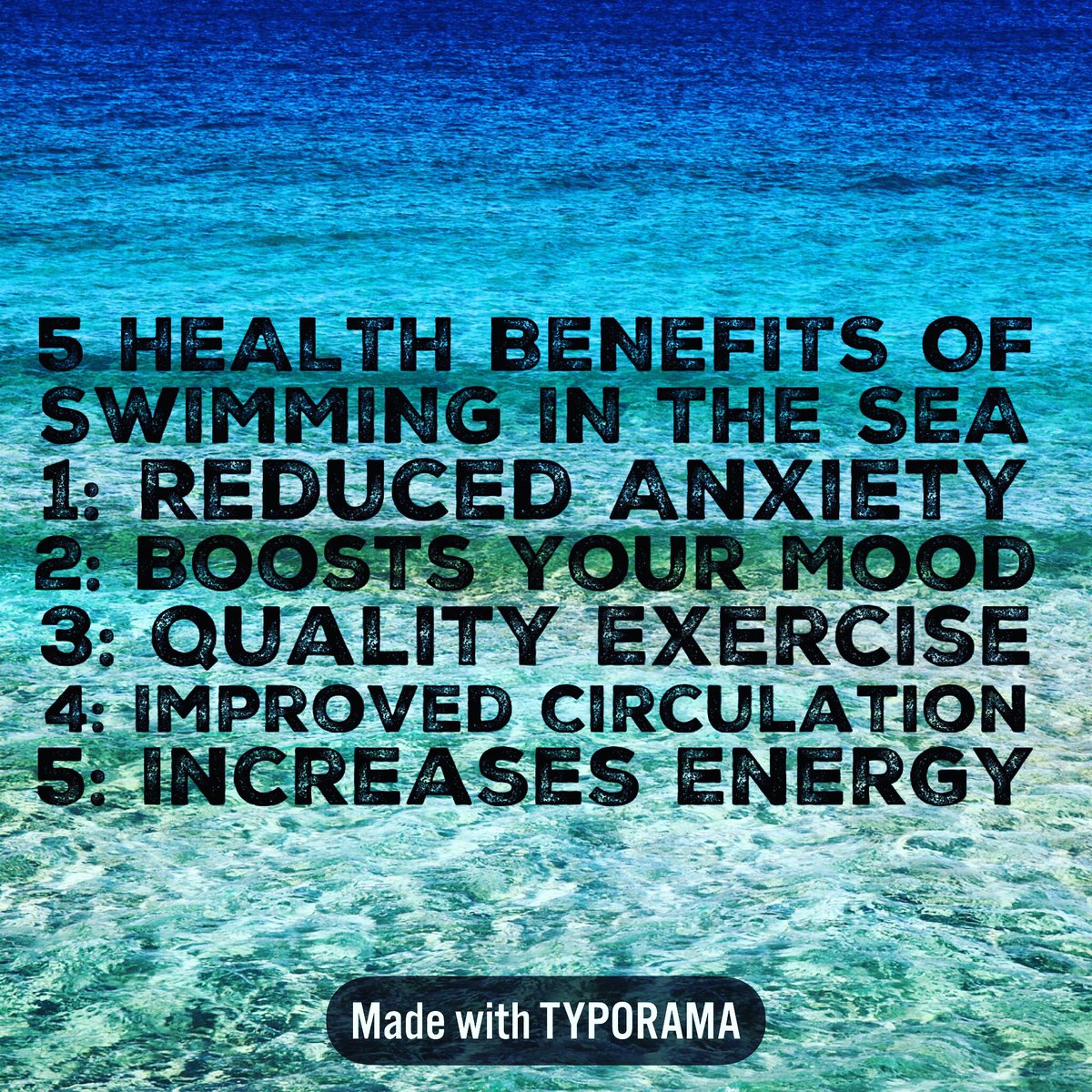 Get your dose of Vitamin Sea this #BankHolidayWeekend, Sea-swimming has many health benefits for your mental &amp; physical wellbeing. So get down to #brightonbeach. It’s alright once you’re in! #seaswimming